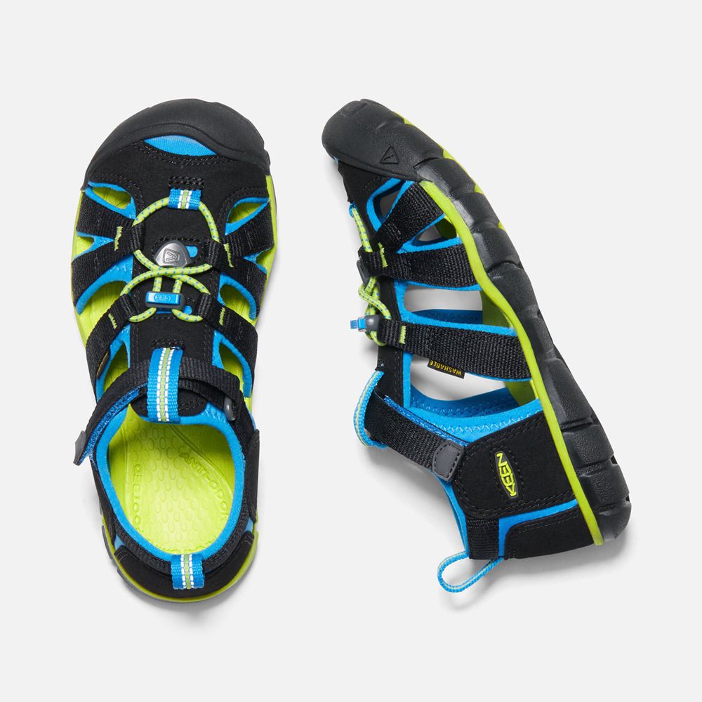 Sandales Keen Enfant Noir/Bleu | Seacamp Ii Cnx | ZLAIH-5196